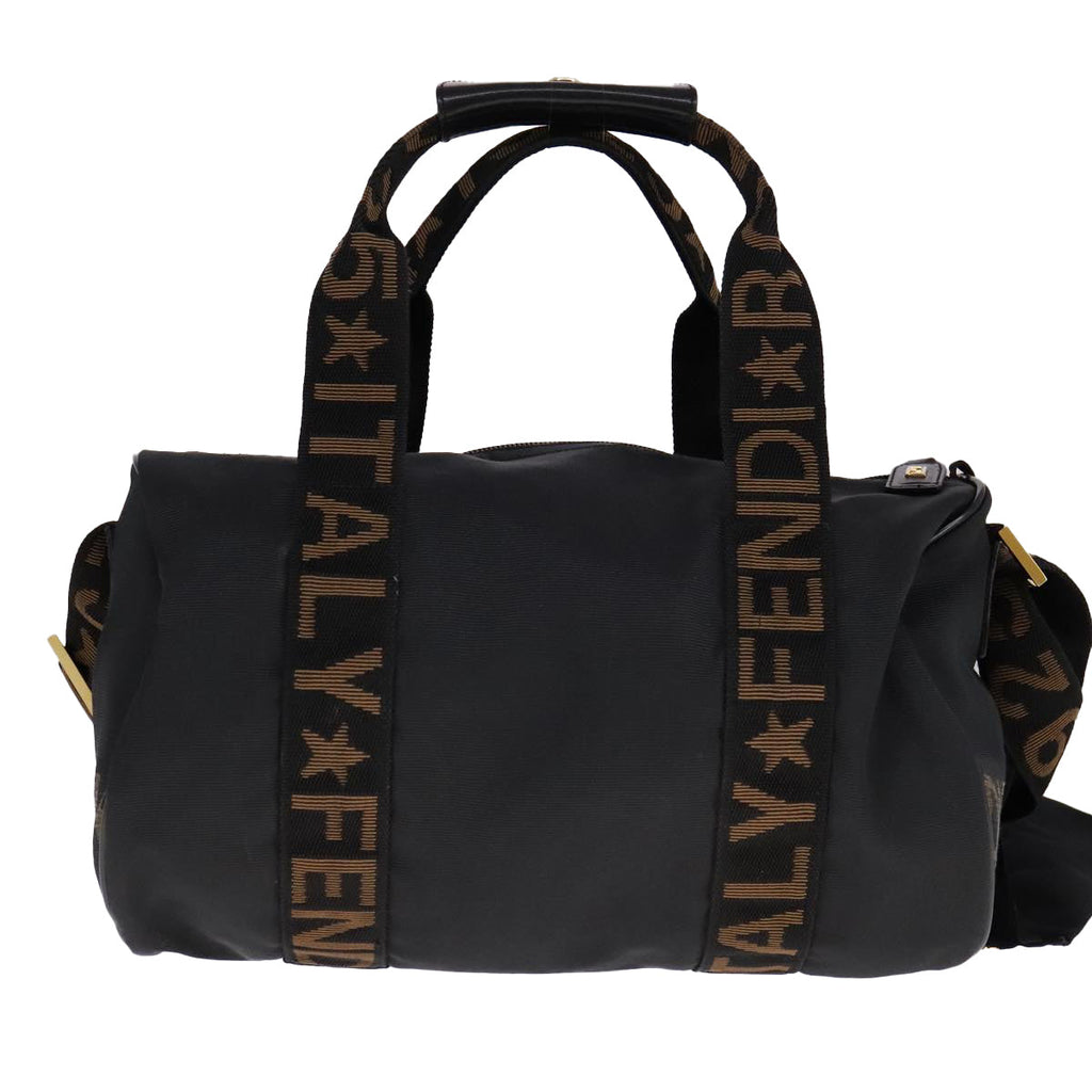 FENDI Hand Bag Nylon 2way Black bs21426