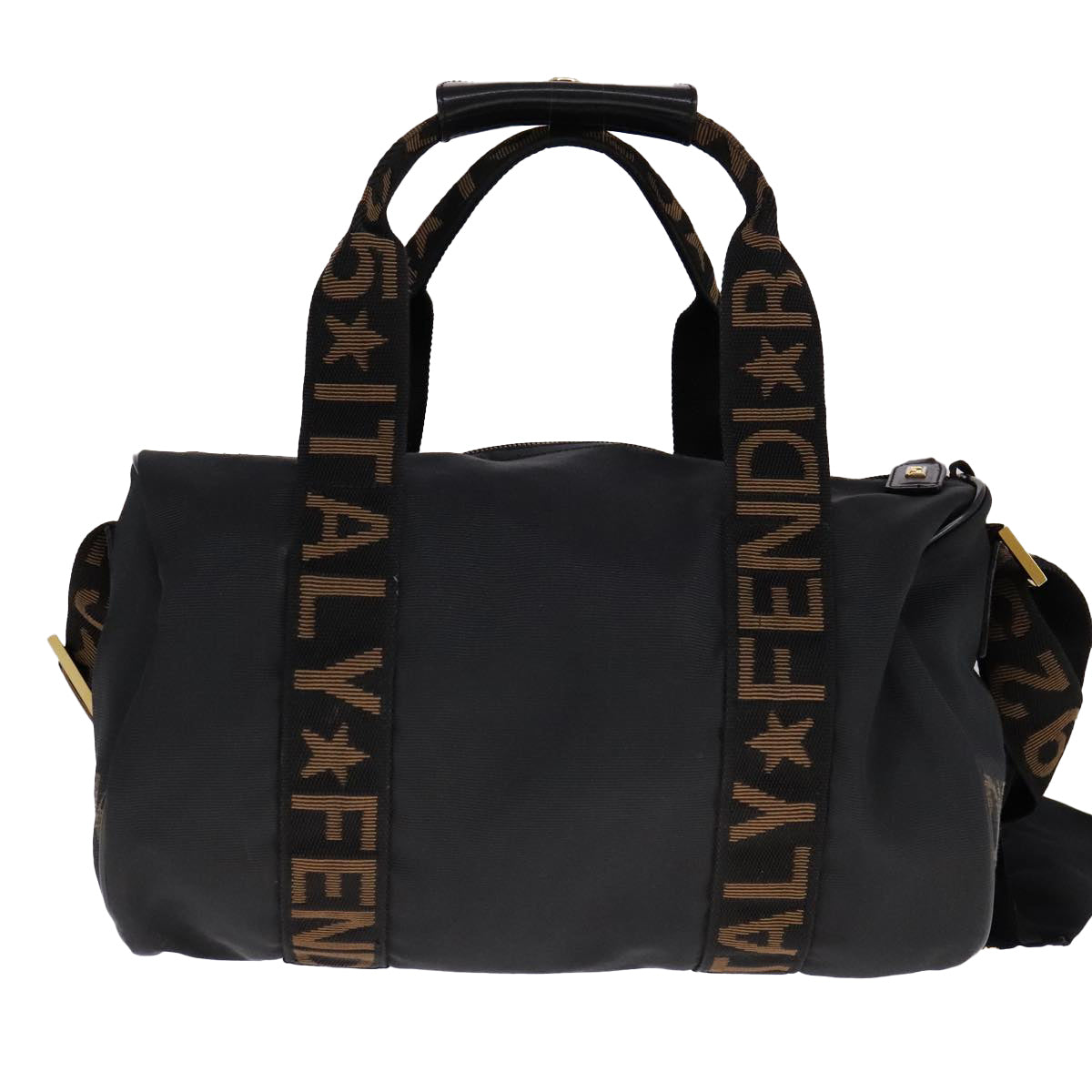 FENDI Hand Bag Nylon 2way Black bs21426