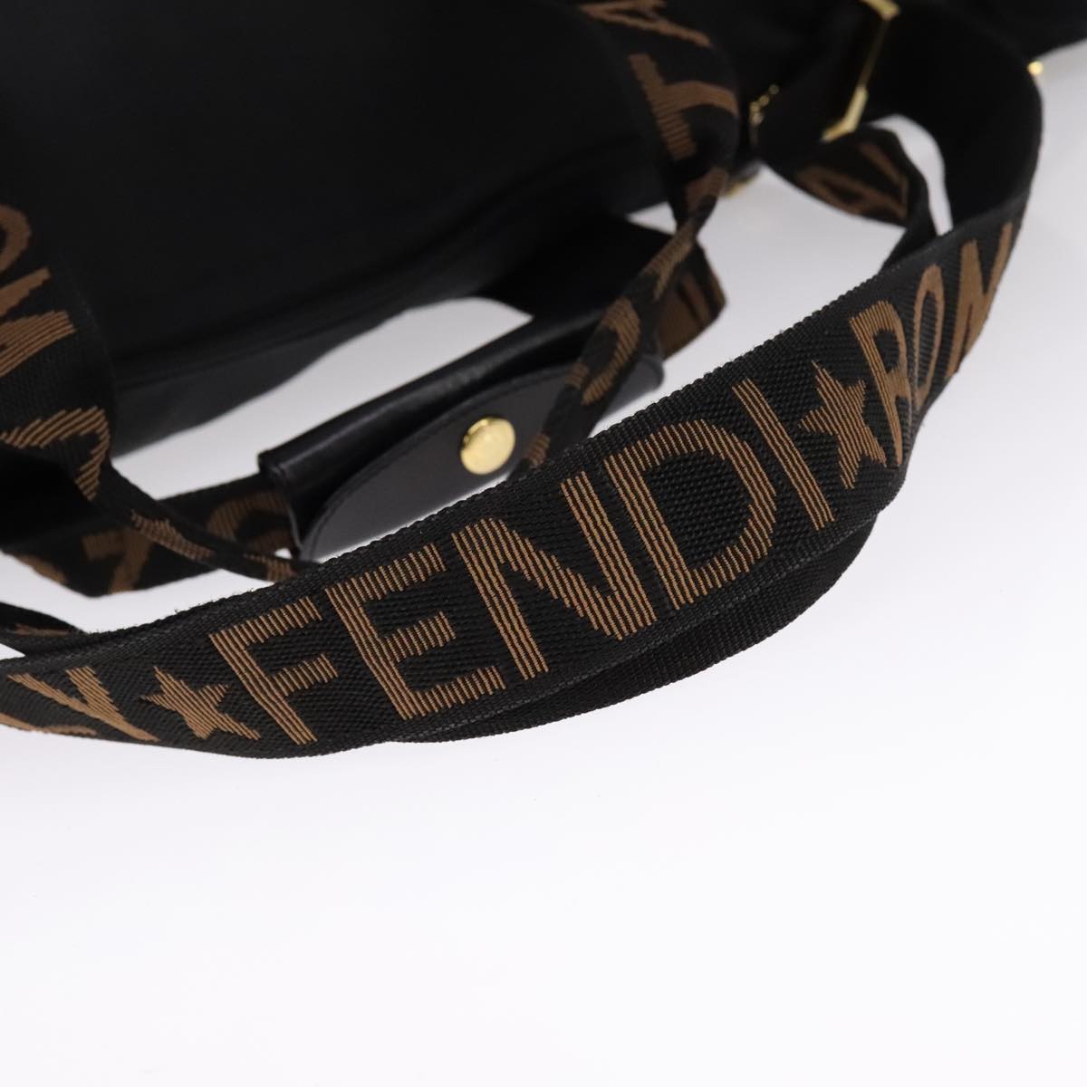 FENDI Hand Bag Nylon 2way Black bs21426