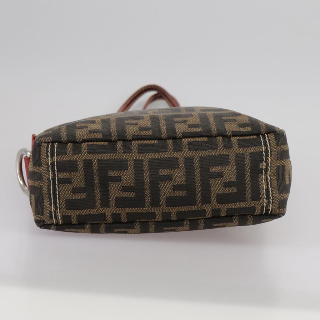 FENDI Zucca Canvas Tote Bag Brown Black bs21513