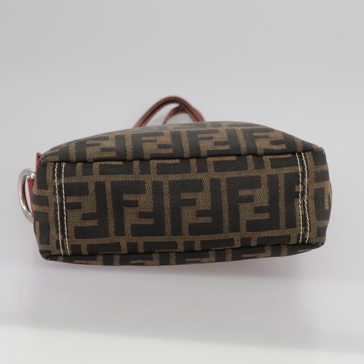 FENDI Zucca Canvas Tote Bag Brown Black bs21513