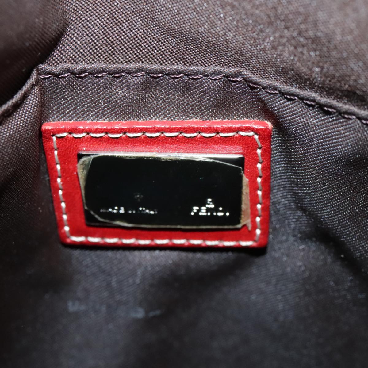 FENDI Zucca Canvas Tote Bag Brown Black bs21513