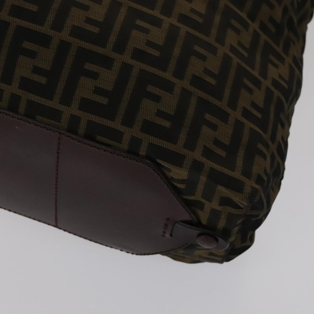 FENDI Zucca Canvas Tote Bag Brown Black bs21515
