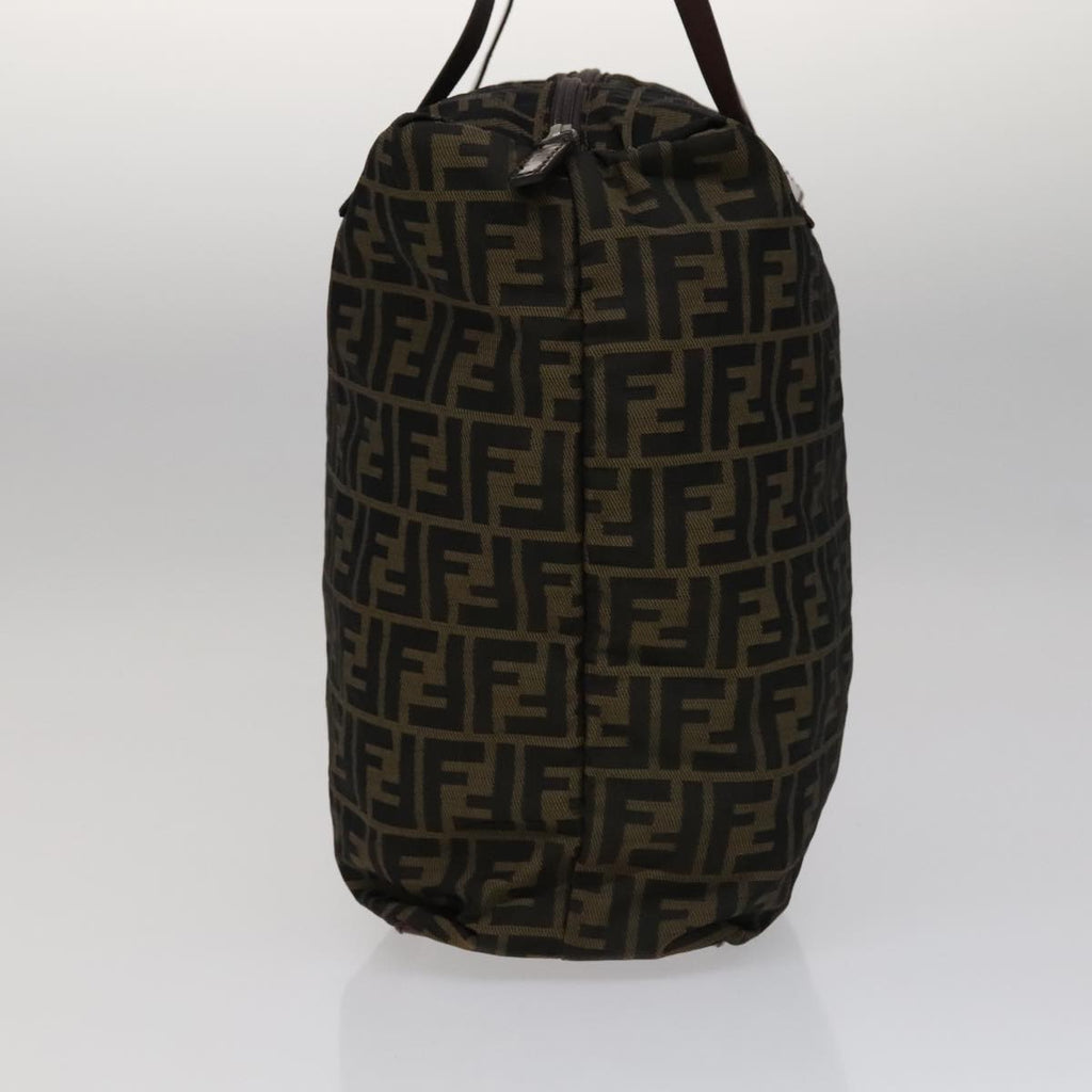 FENDI Zucca Canvas Tote Bag Brown Black bs21515