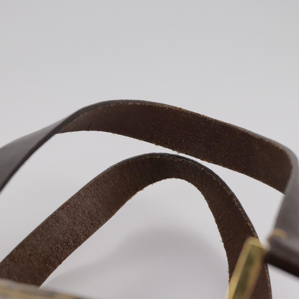 FENDI Zucchino Canvas Hand Bag Brown Gold bs21516