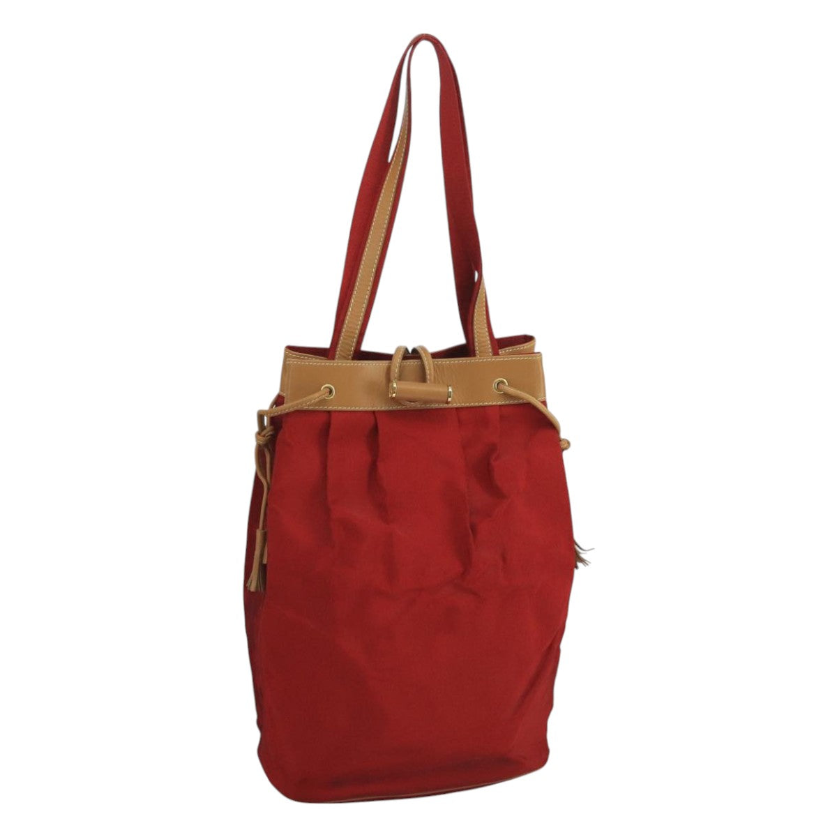 FENDI Shoulder Bag Nylon Red bs21575