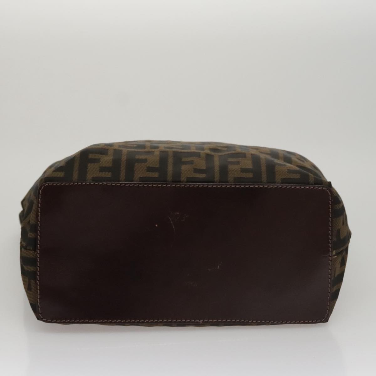 FENDI Zucca Canvas Tote Bag Brown Black bs21579