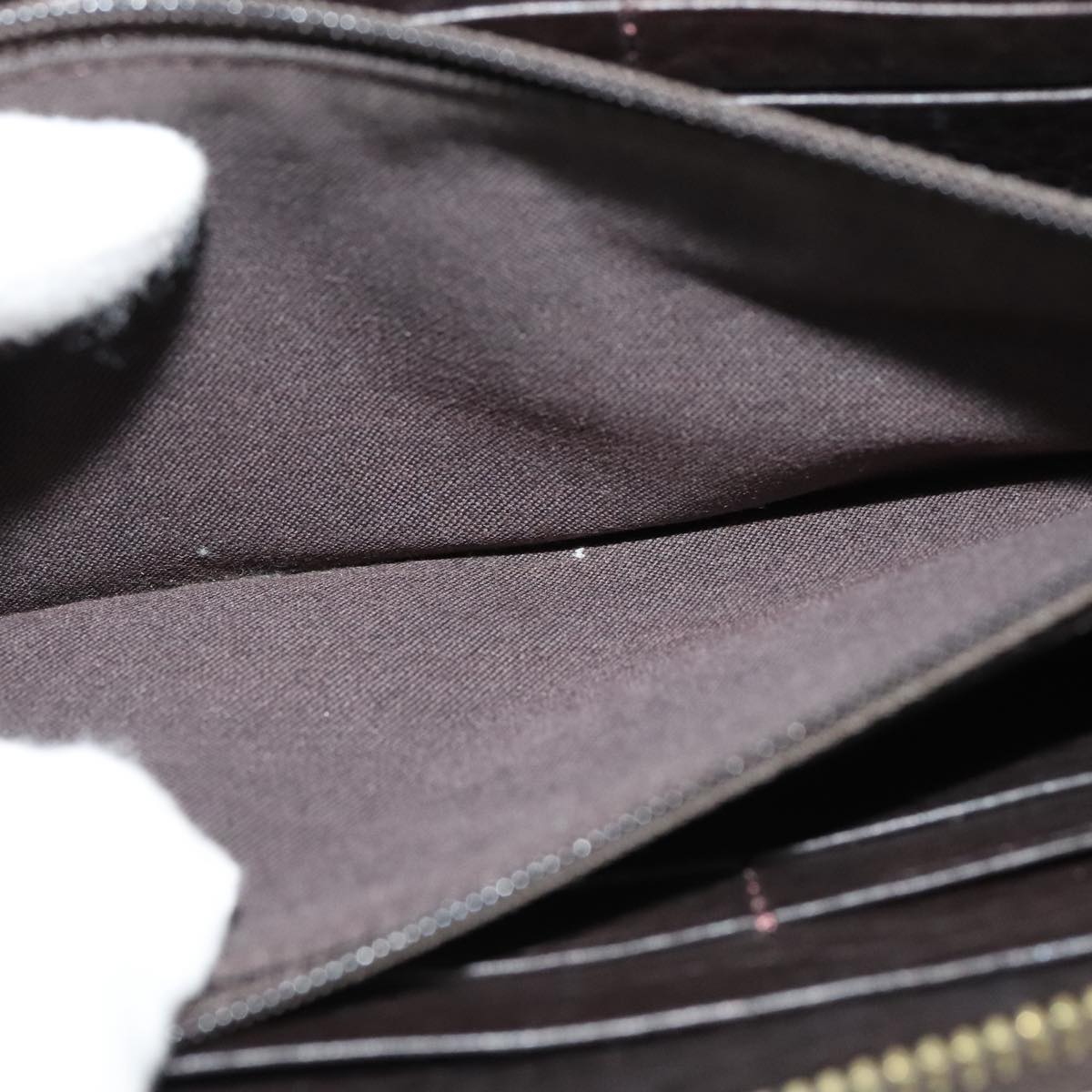 FENDI Zucca Canvas Long Wallet Black Brown bs21595