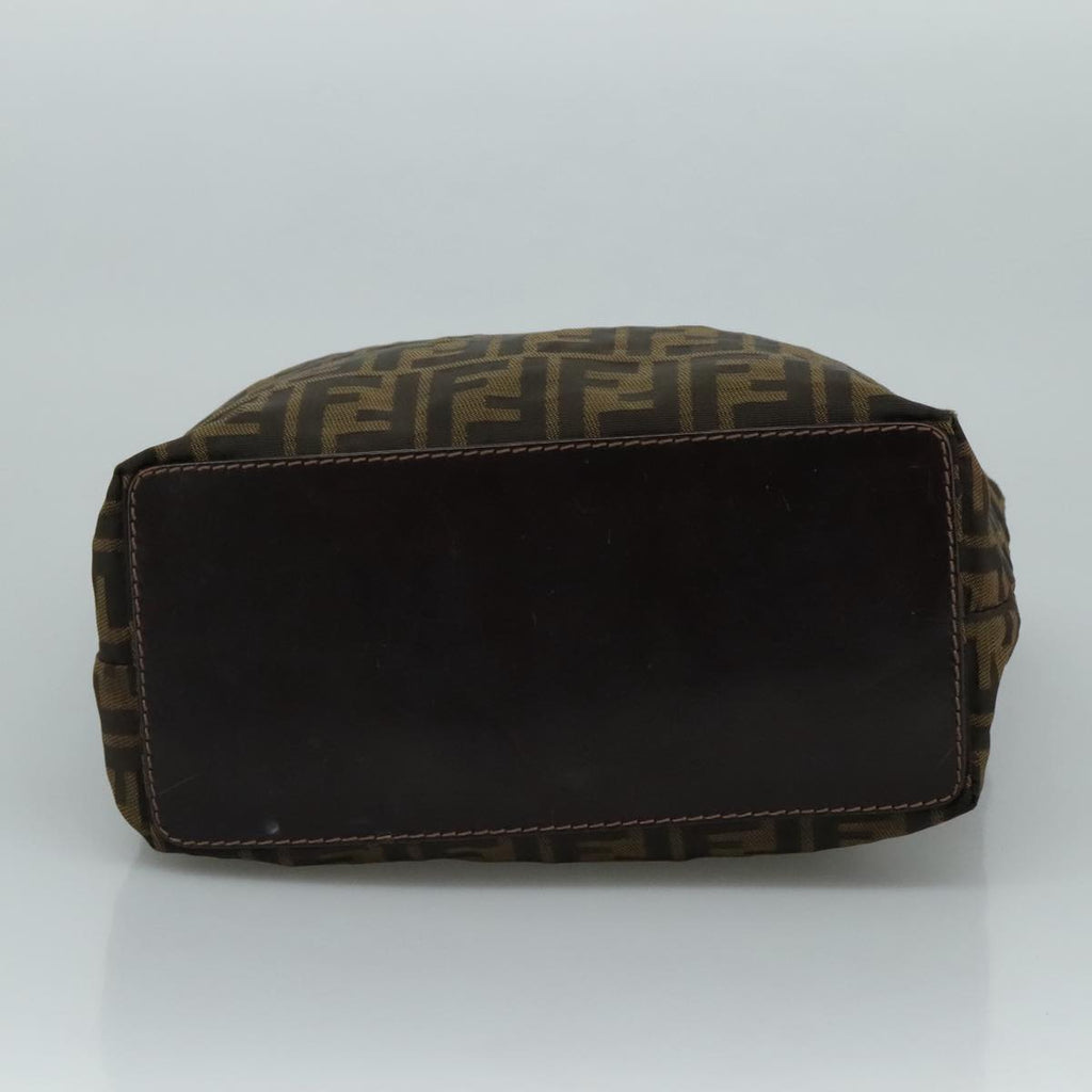 FENDI Zucca Canvas Tote Bag Brown Black bs21600