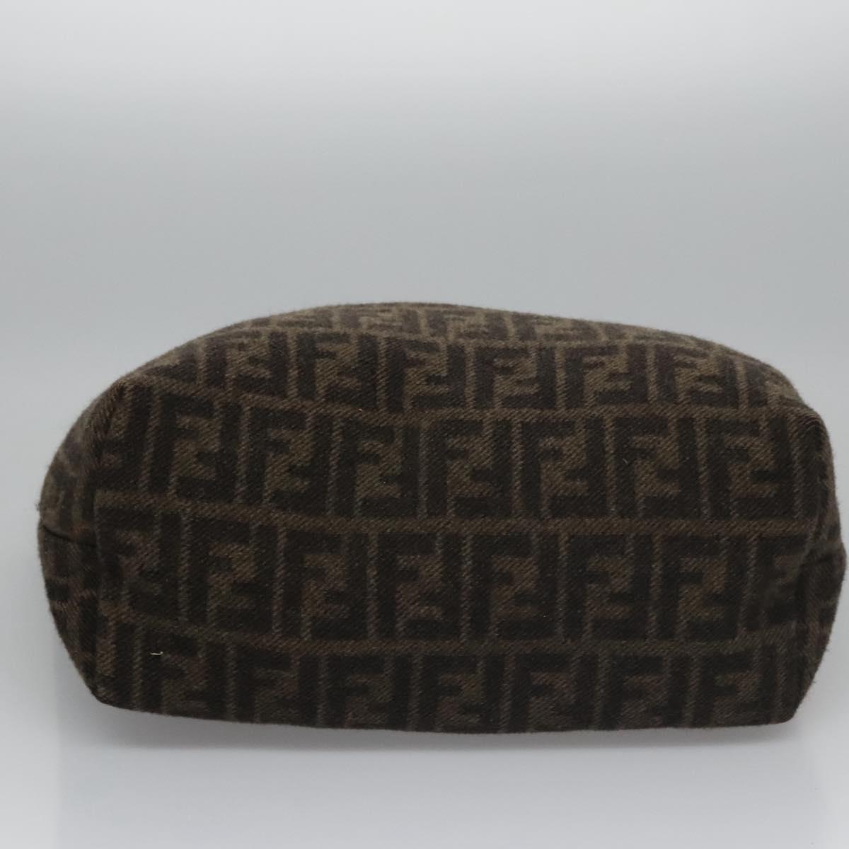 FENDI Zucca Canvas Tote Bag Brown Black bs21636