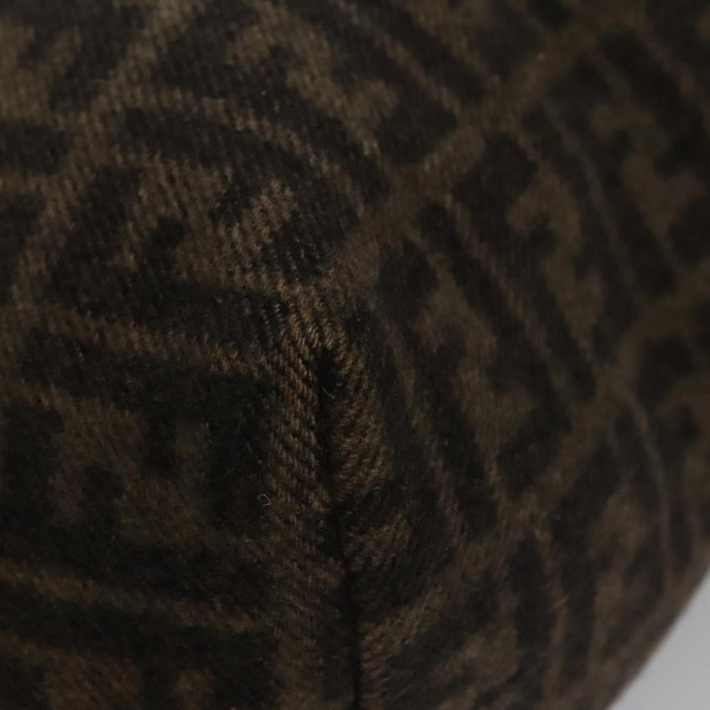 FENDI Zucca Canvas Tote Bag Brown Black bs21636