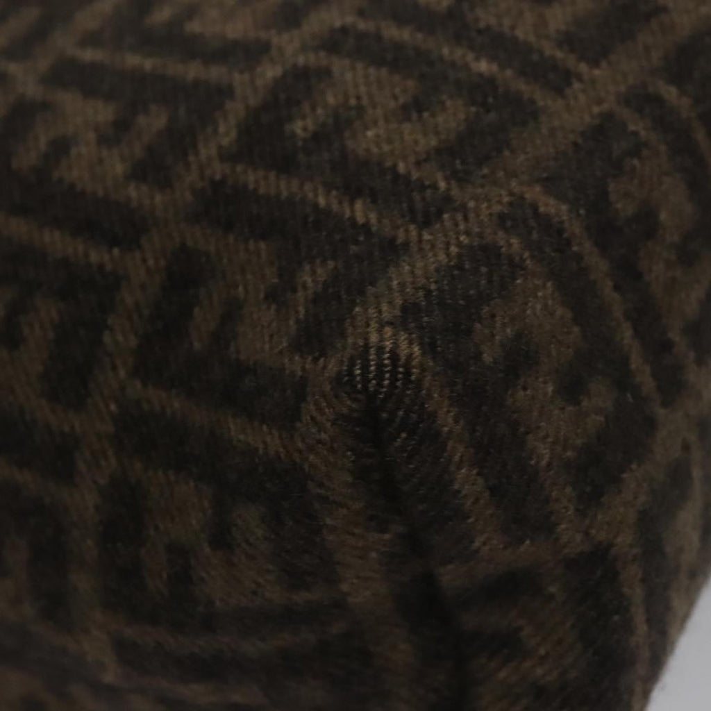 FENDI Zucca Canvas Tote Bag Brown Black bs21636