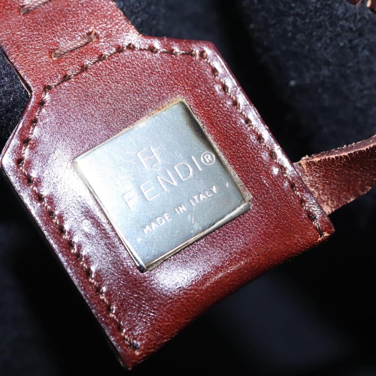 FENDI Zucca Canvas Tote Bag Brown Black bs21636