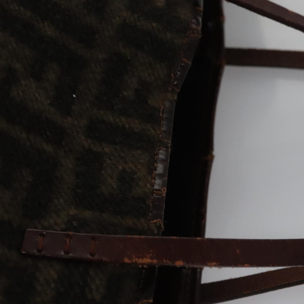 FENDI Zucca Canvas Tote Bag Brown Black bs21636