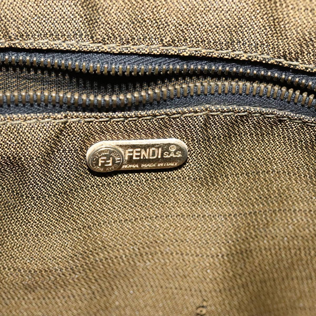 FENDI Zucca Canvas Hand Bag Brown bs21928