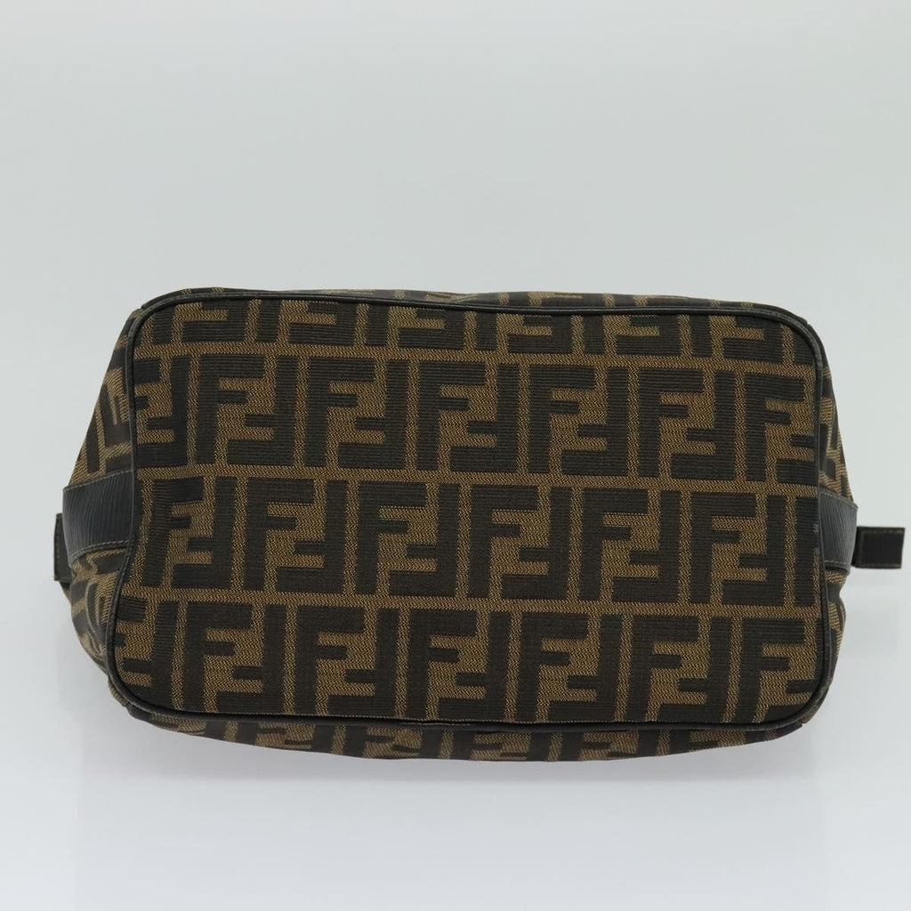 FENDI Zucca Canvas Hand Bag Brown bs21928