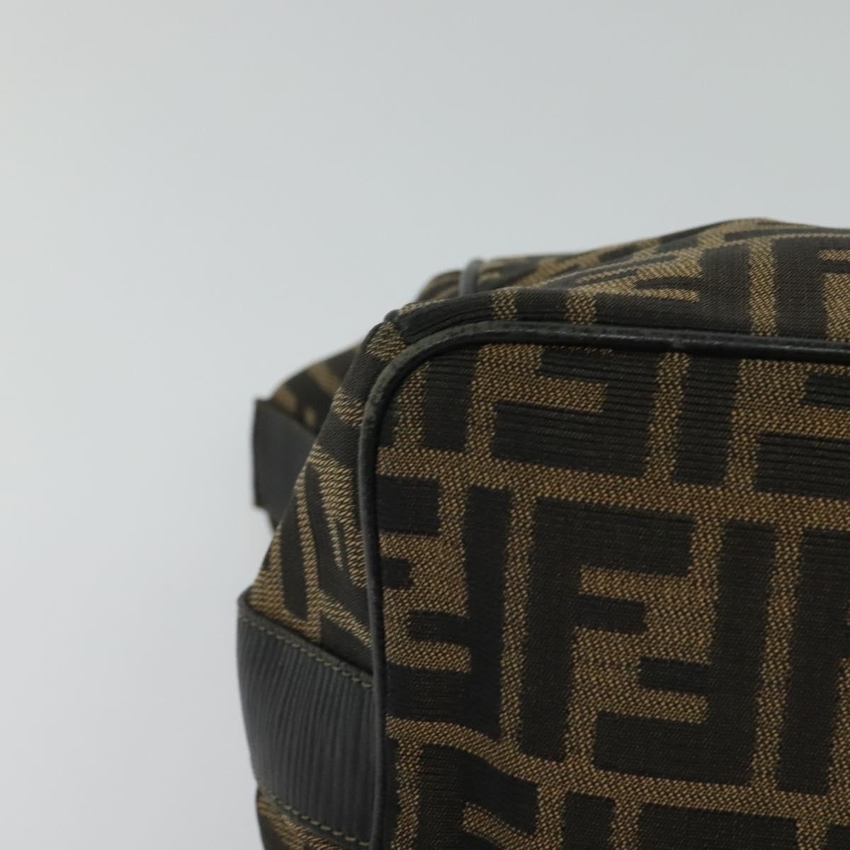 FENDI Zucca Canvas Hand Bag Brown bs21928
