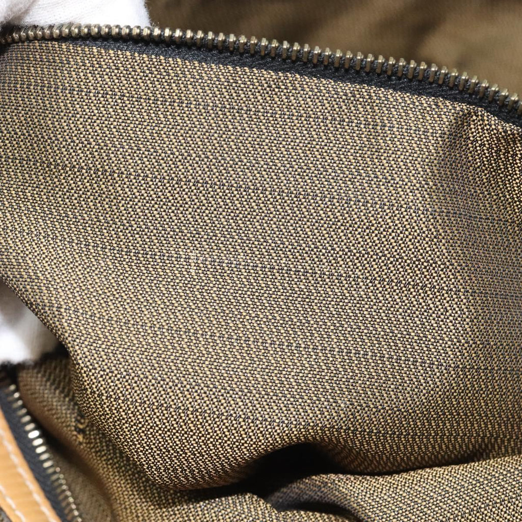 FENDI Zucca Canvas Tote Bag Brown Black gold bs22159