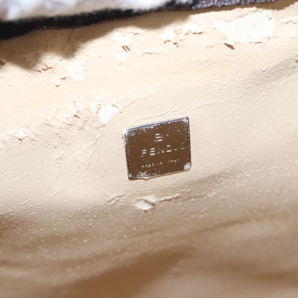 FENDI Zucca Canvas Clutch Bag Brown bs22209