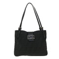 FENDI Zucca Canvas Mamma Baguette Shoulder Bag Black bs2667