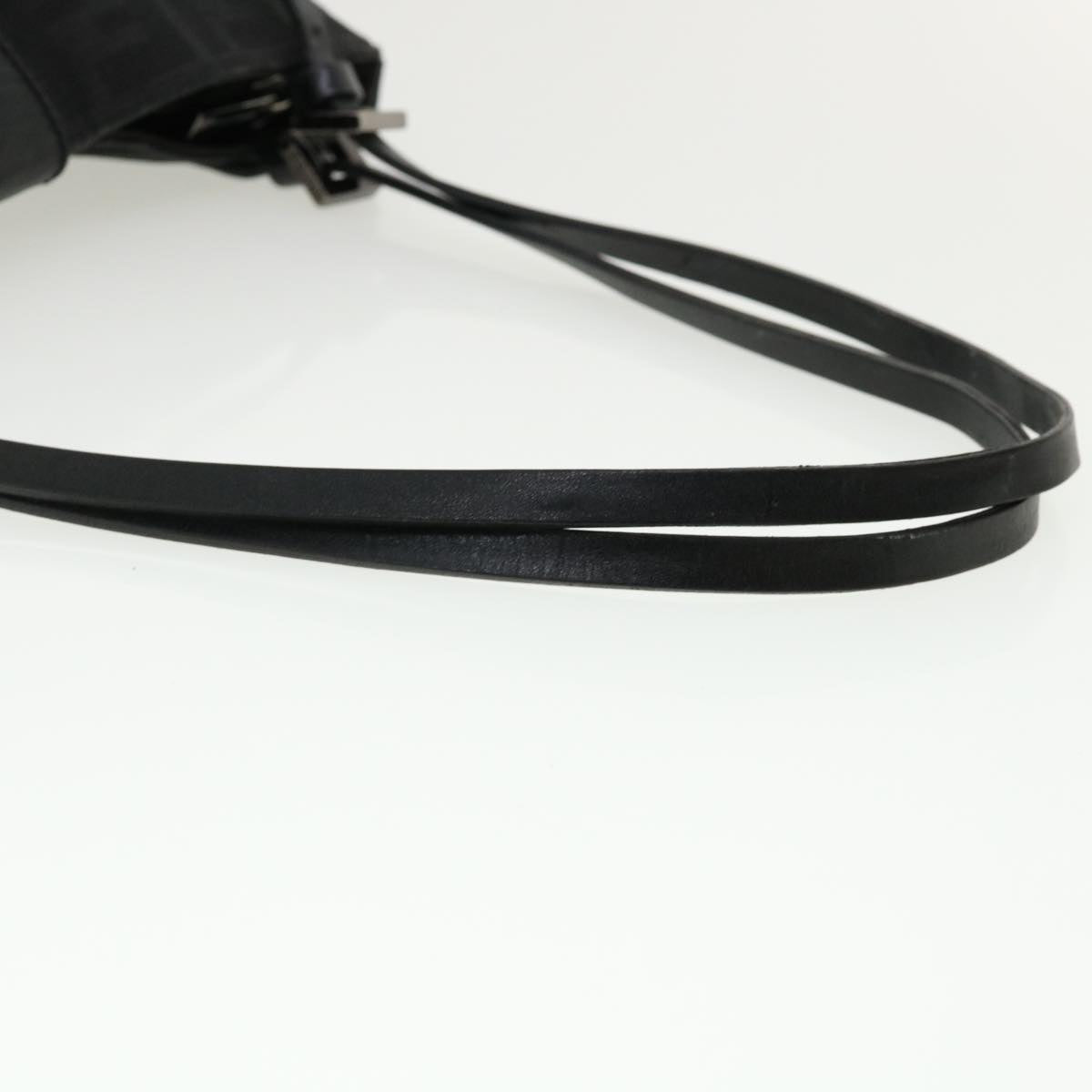 FENDI Zucca Canvas Mamma Baguette Shoulder Bag Black bs2667