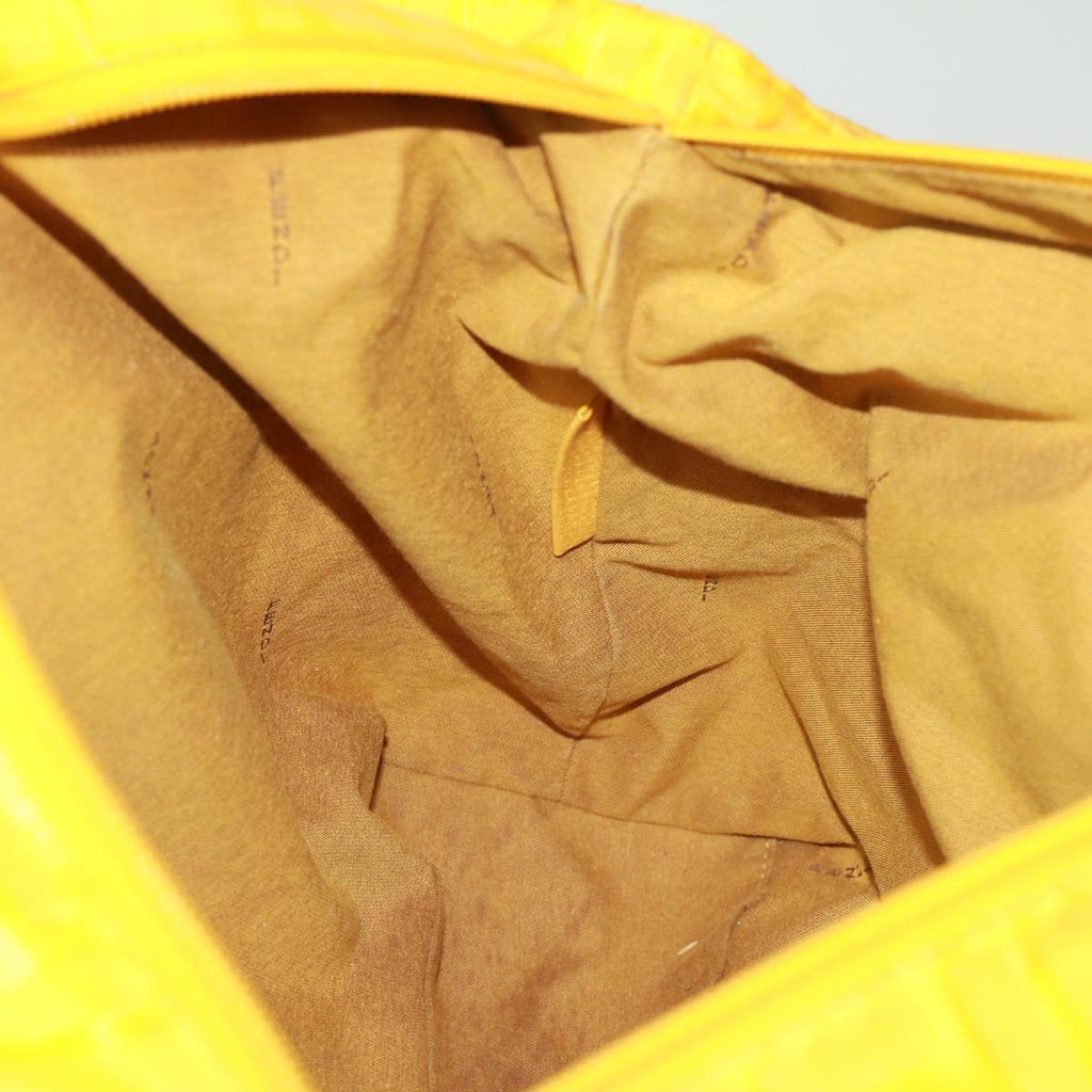 FENDI Zucca Canvas Tote Bag Nylon Yellow bs2911