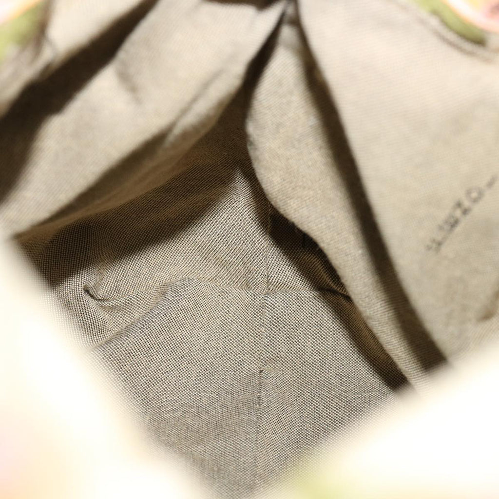 FENDI Zucca Canvas Flower Hand Bag Beige bs3174