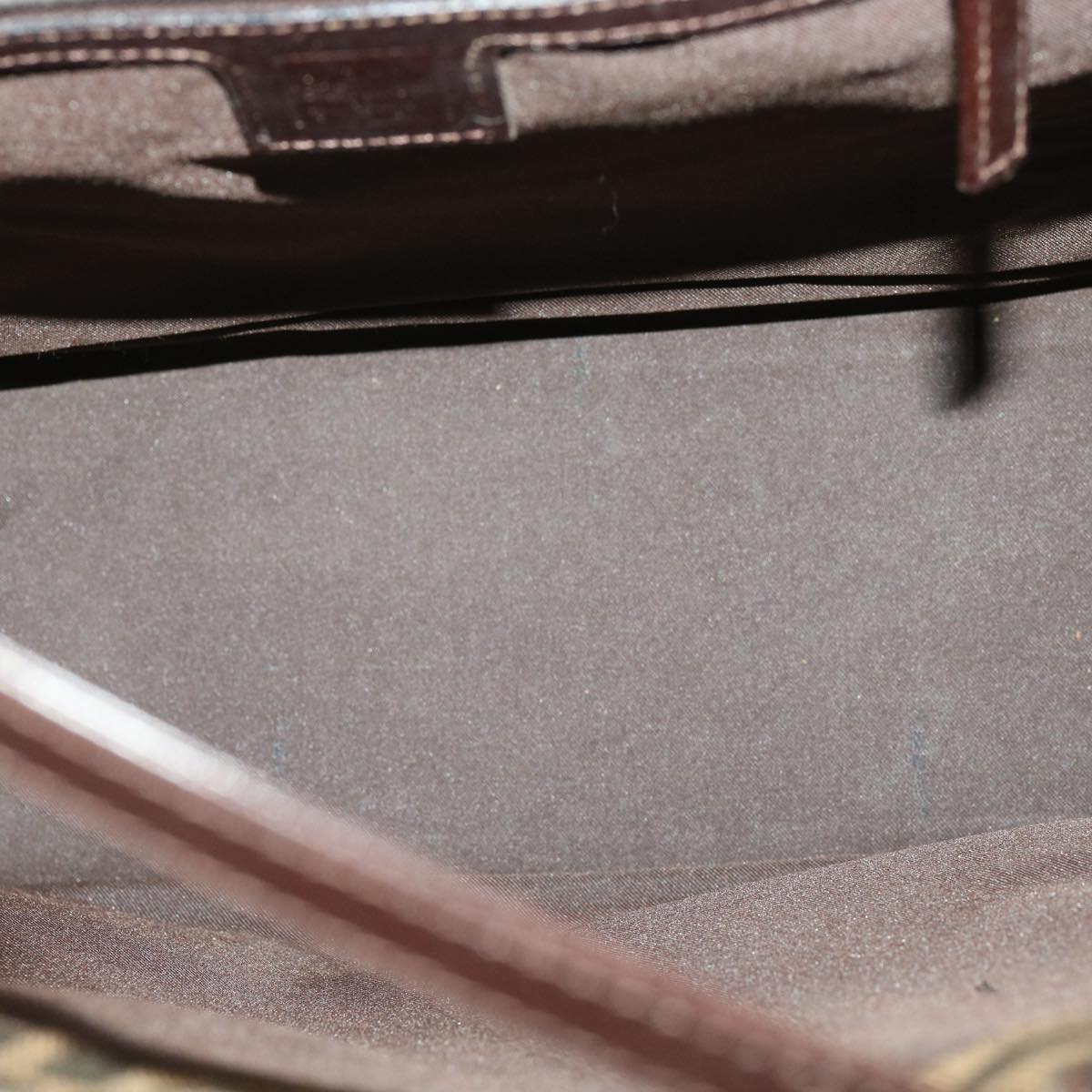 FENDI Zucca Canvas Tote Bag Brown Black bs3224