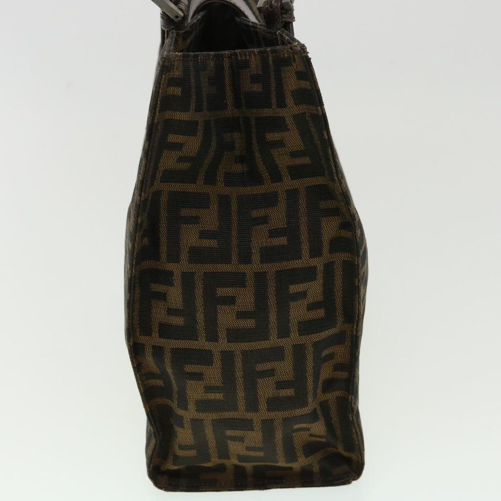 FENDI Zucca Canvas Tote Bag Brown Black bs3224