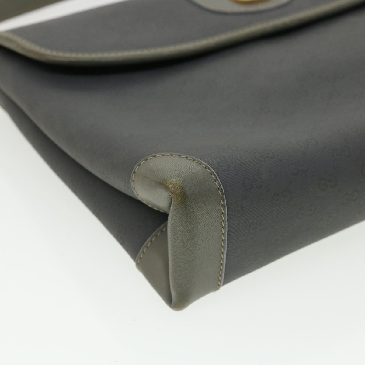 GUCCI Micro GG Canvas Shoulder Bag Gray bs3248