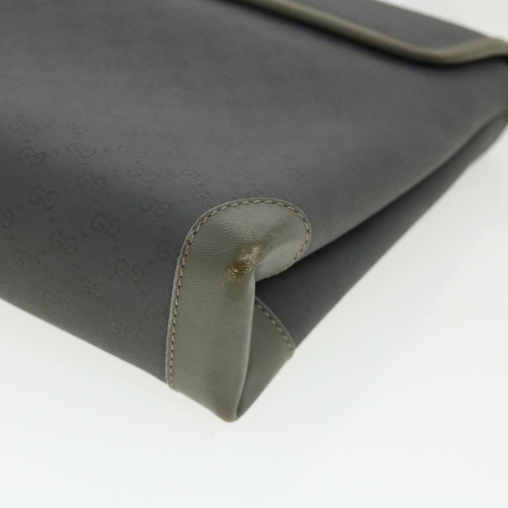 GUCCI Micro GG Canvas Shoulder Bag Gray bs3248