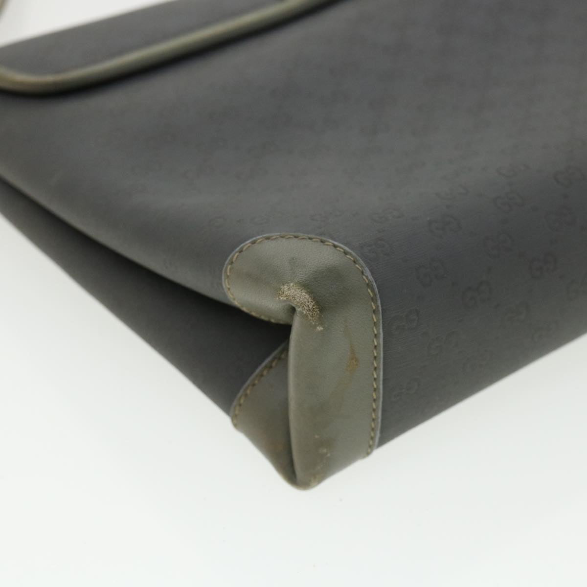 GUCCI Micro GG Canvas Shoulder Bag Gray bs3248