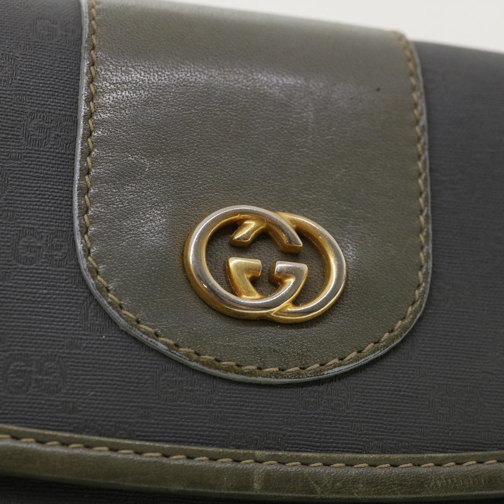 GUCCI Micro GG Canvas Shoulder Bag Gray bs3248