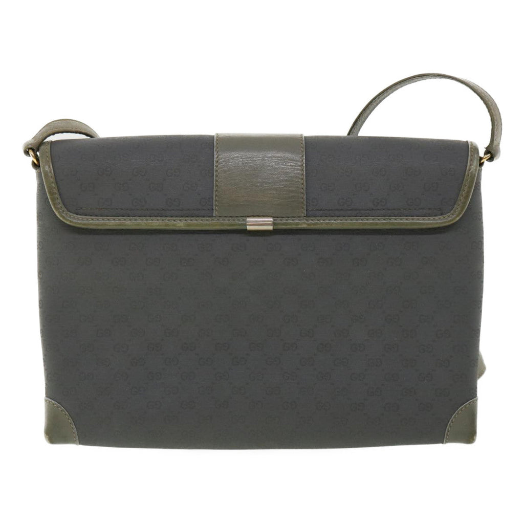 GUCCI Micro GG Canvas Shoulder Bag Gray bs3248