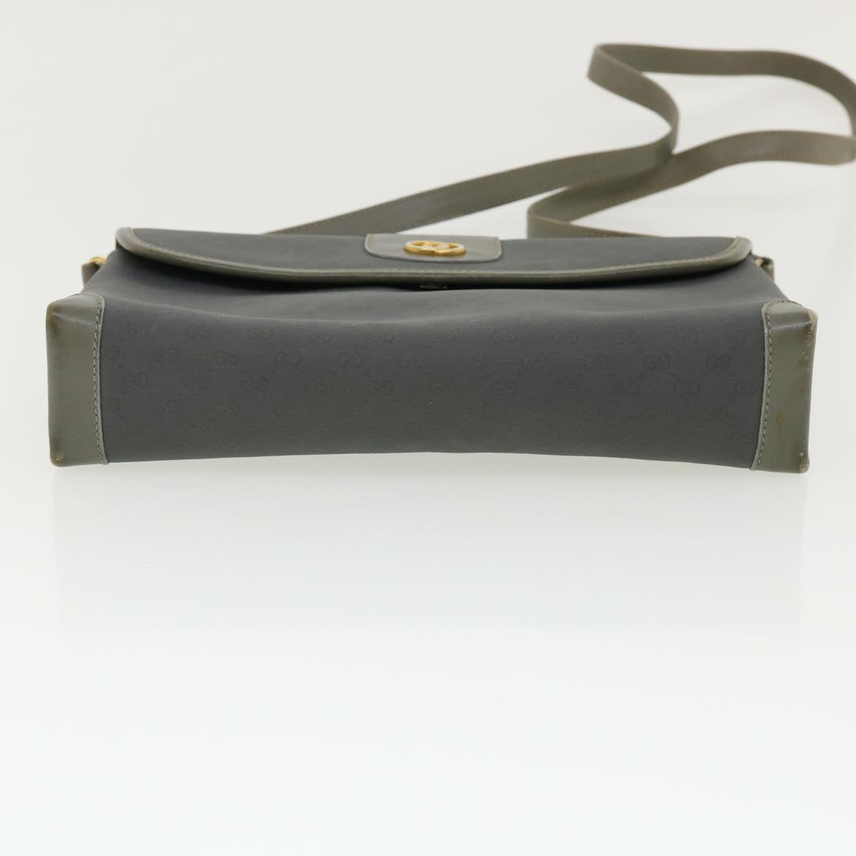 GUCCI Micro GG Canvas Shoulder Bag Gray bs3248