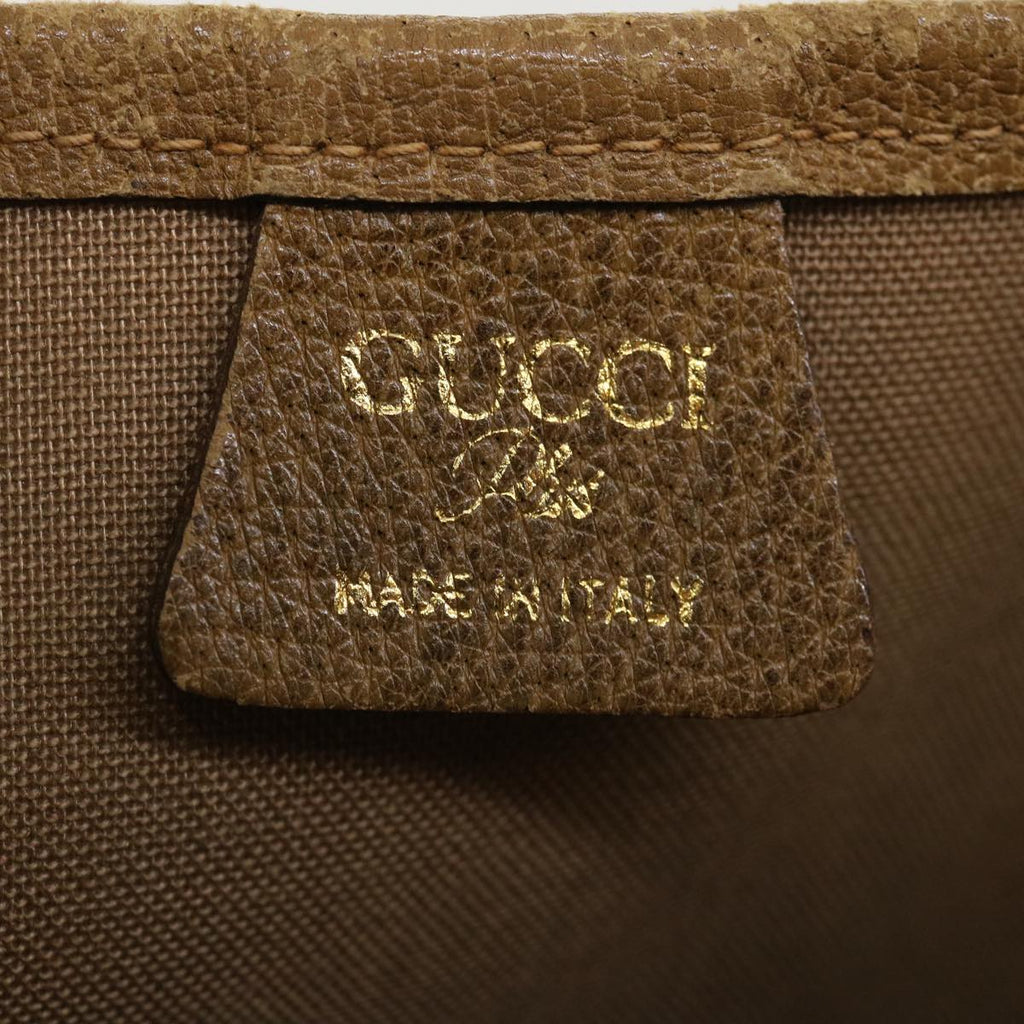 GUCCI GG Plus Canvas WebSherry Line Tote Bag Beige Red Green bs3253