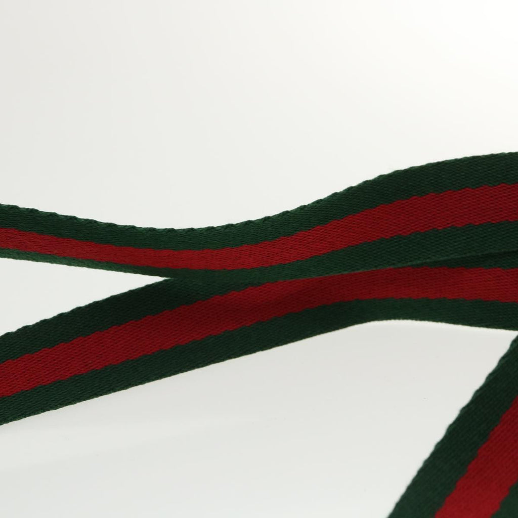 GUCCI GG Plus Canvas WebSherry Line Tote Bag Beige Red Green bs3253