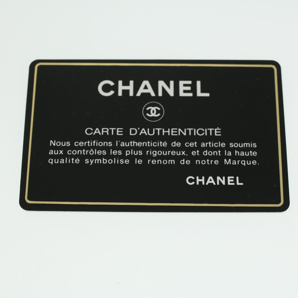 CHANEL Striped Matelasse Chain Shoulder Bag Canvas White Gray CC bs3642