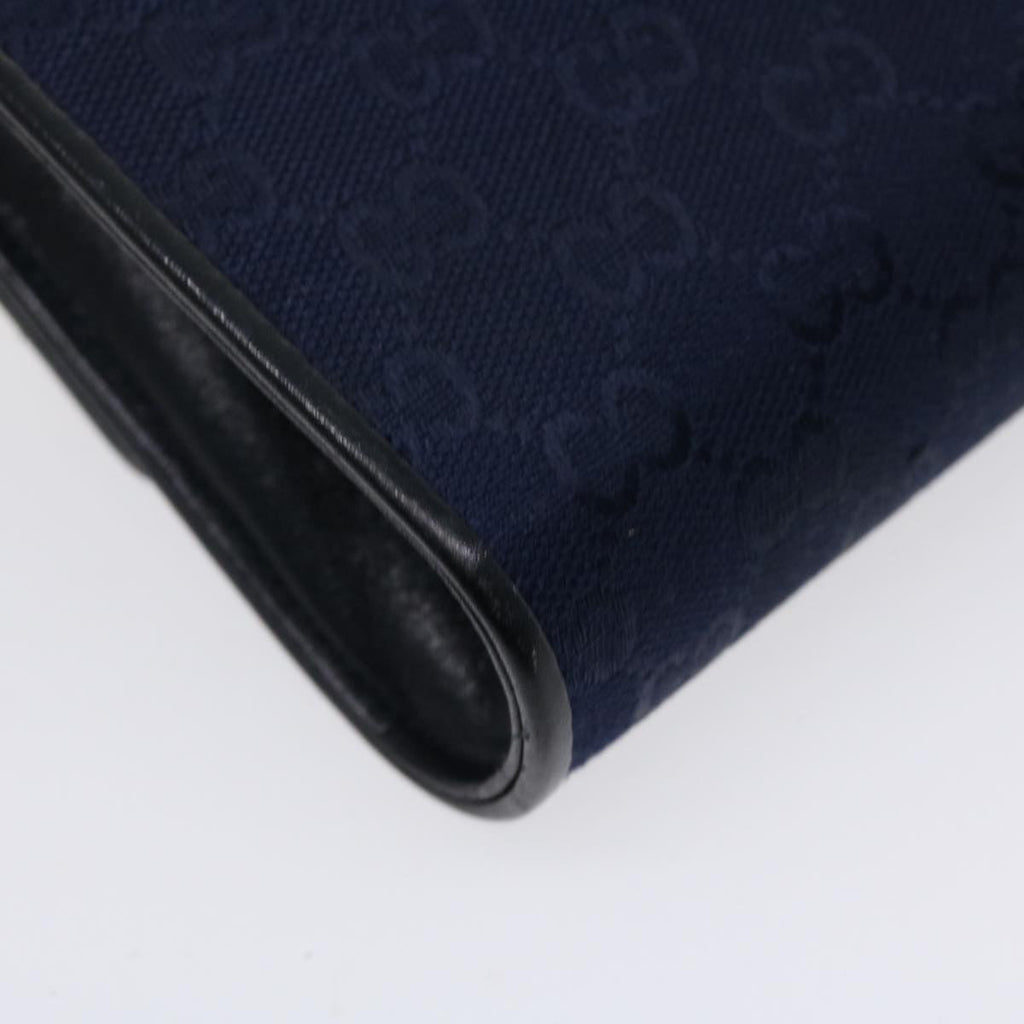 GUCCI GG Canvas Shoulder Bag Navy bs3831