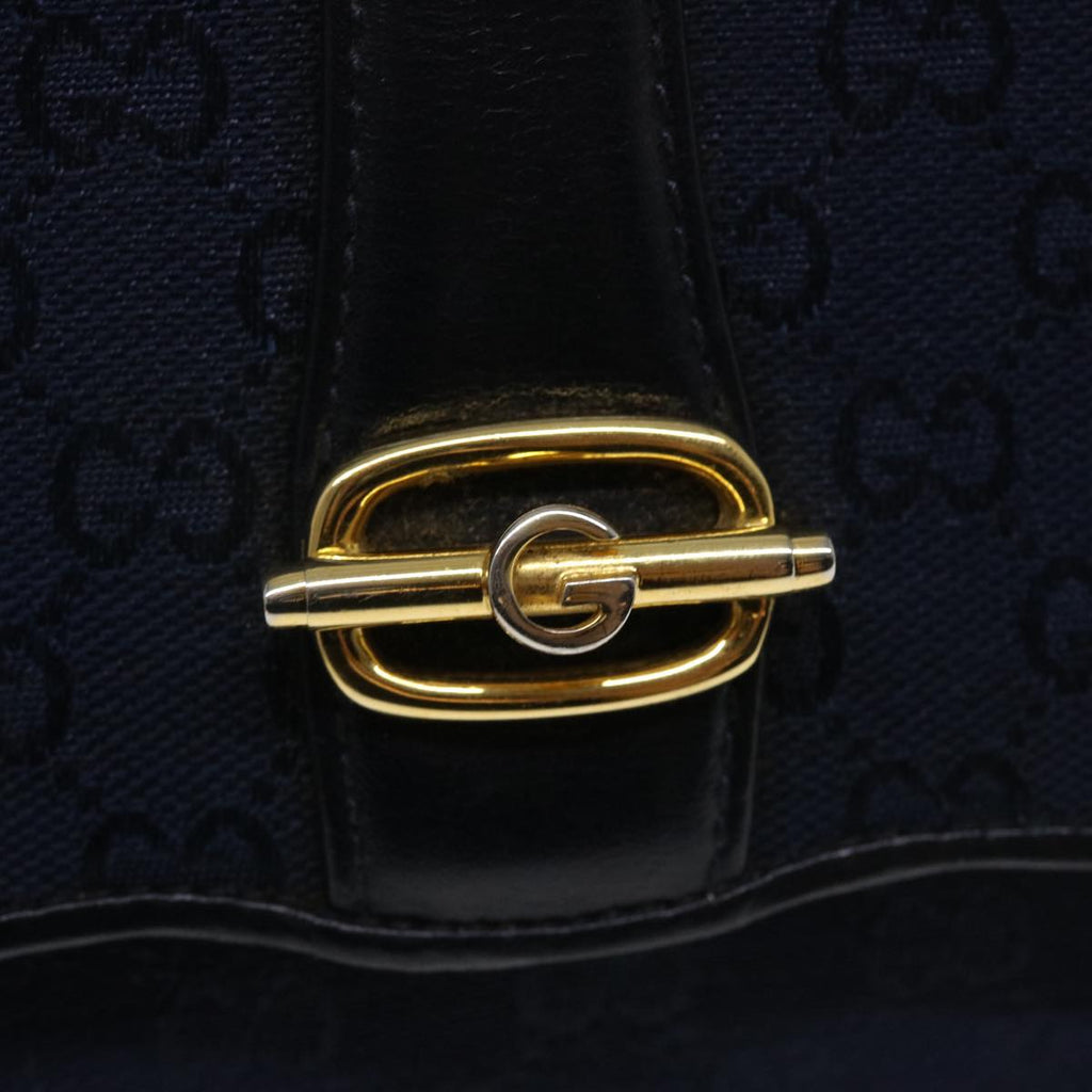 GUCCI GG Canvas Shoulder Bag Navy bs3831