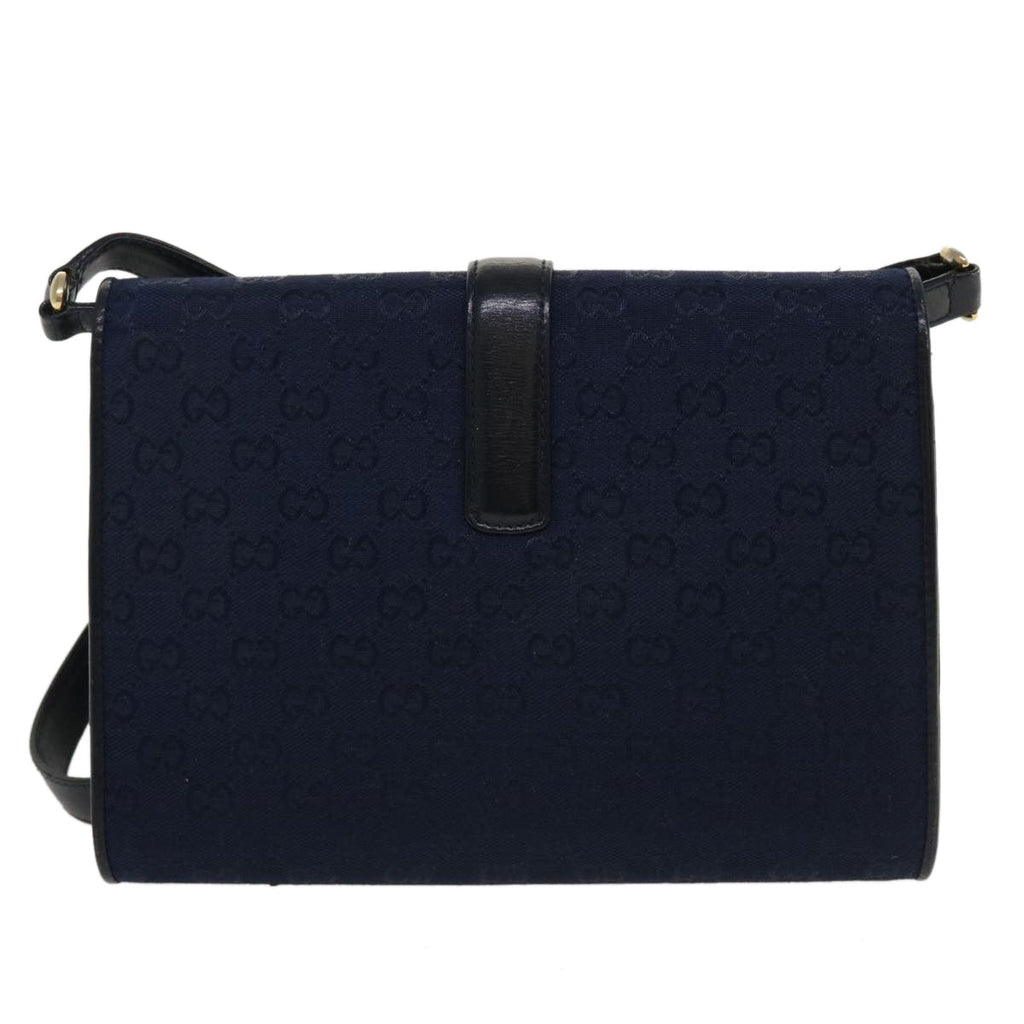 GUCCI GG Canvas Shoulder Bag Navy bs3831