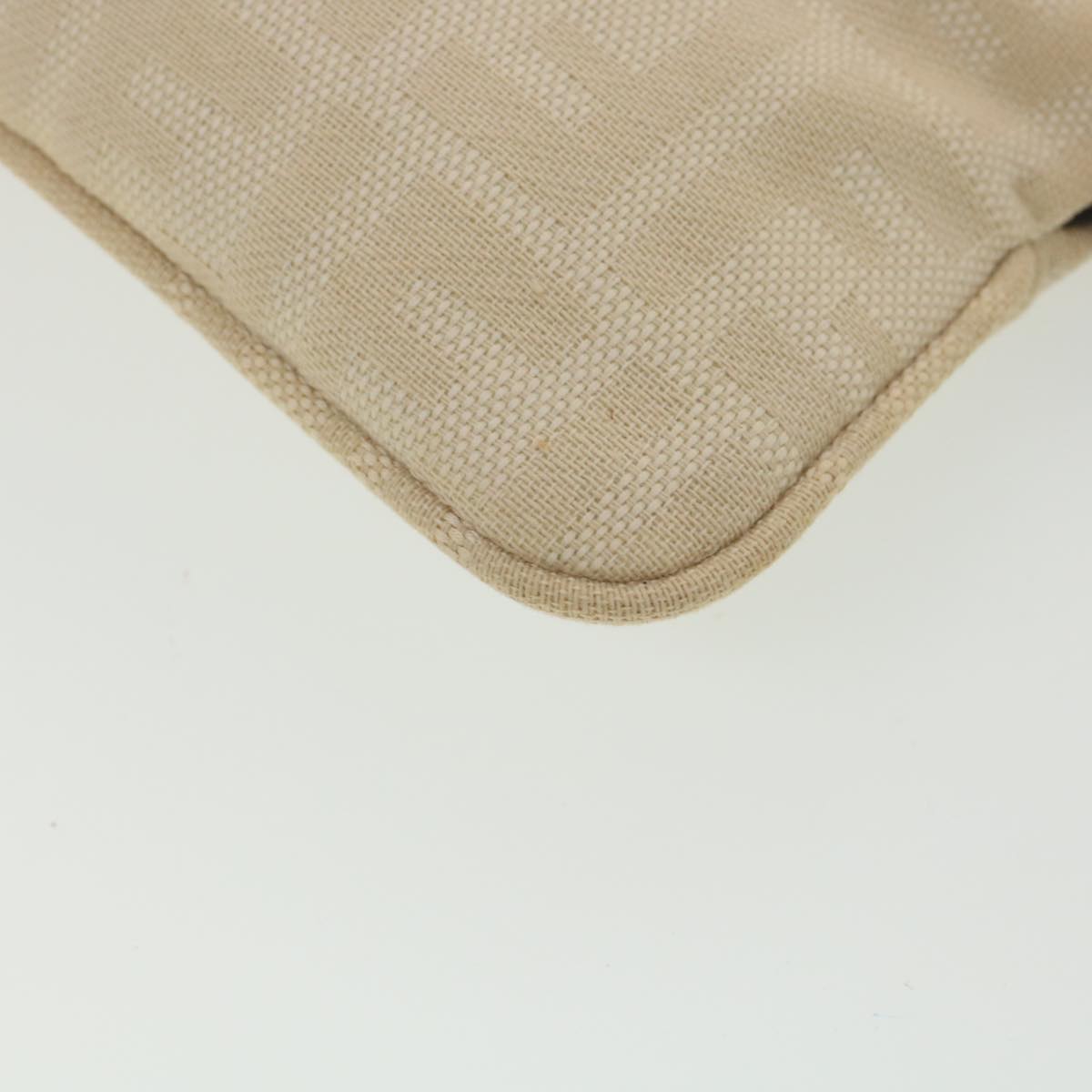 FENDI Zucca Canvas Shoulder Bag Beige bs3996