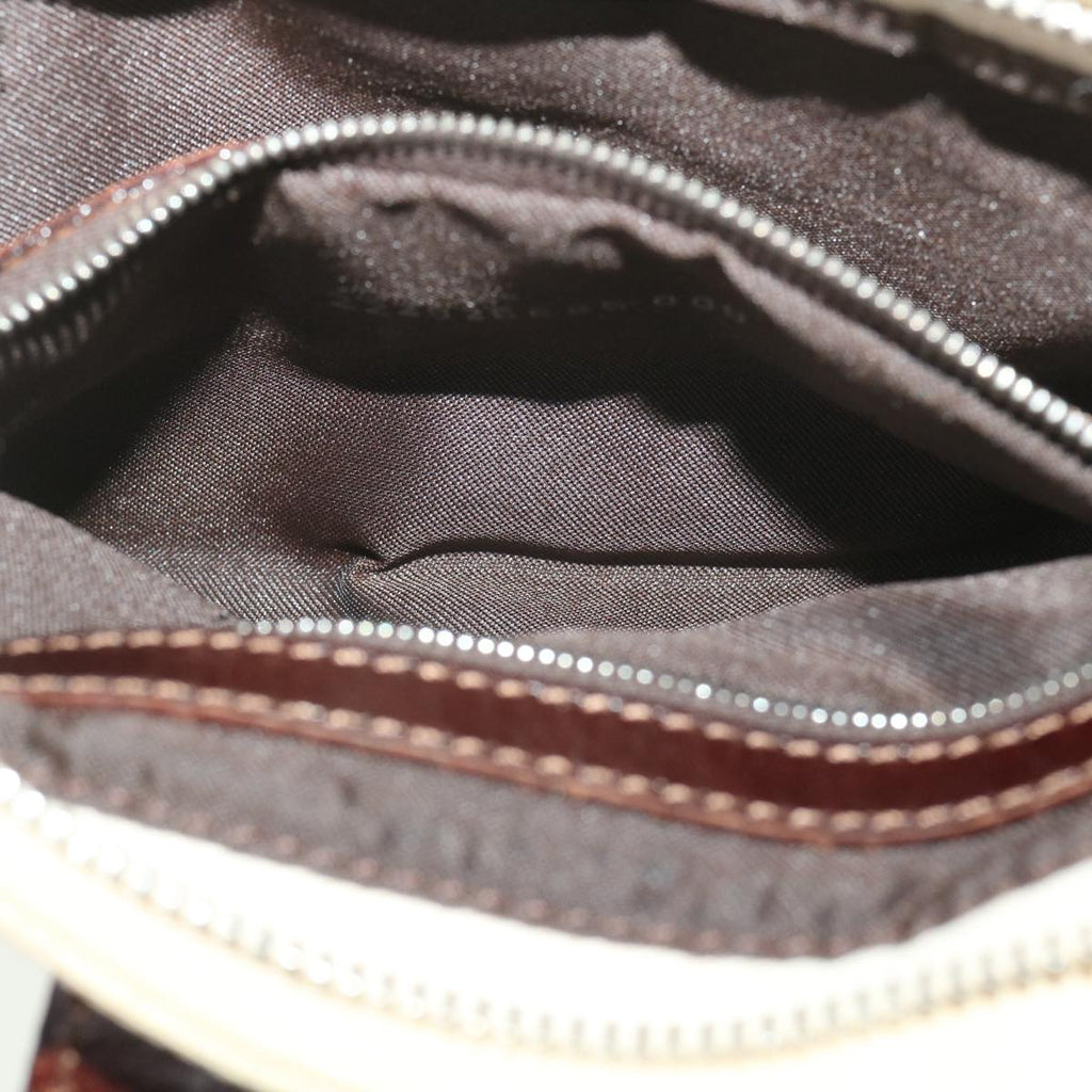 FENDI Zucca Canvas Shoulder Bag Beige bs3996