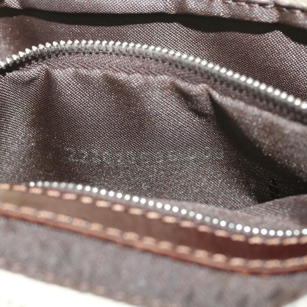 FENDI Zucca Canvas Shoulder Bag Beige bs3996