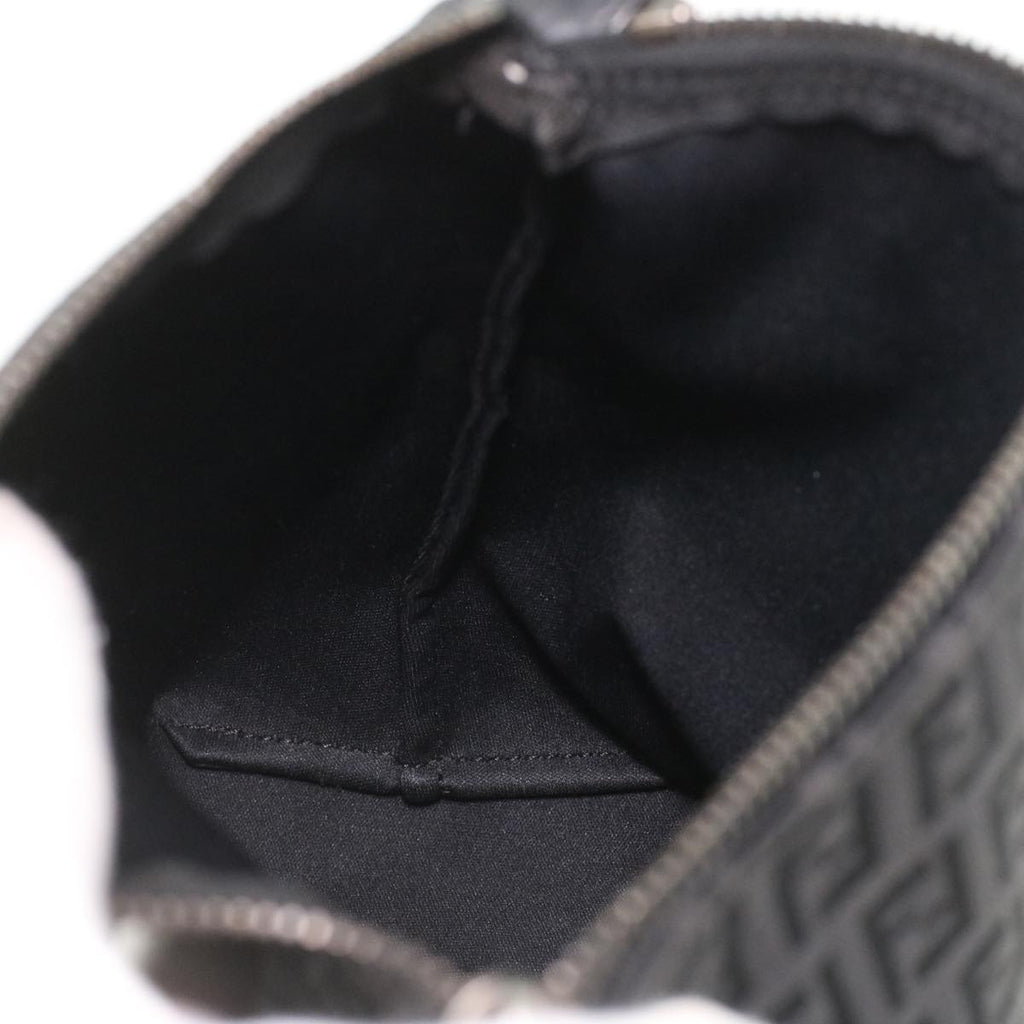 FENDI Zucchino Canvas Hand Bag Black bs4045
