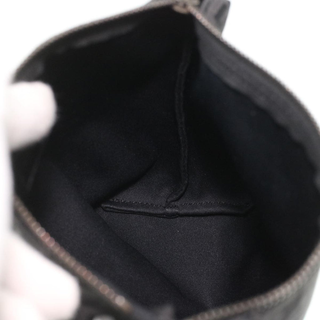 FENDI Zucchino Canvas Hand Bag Black bs4045