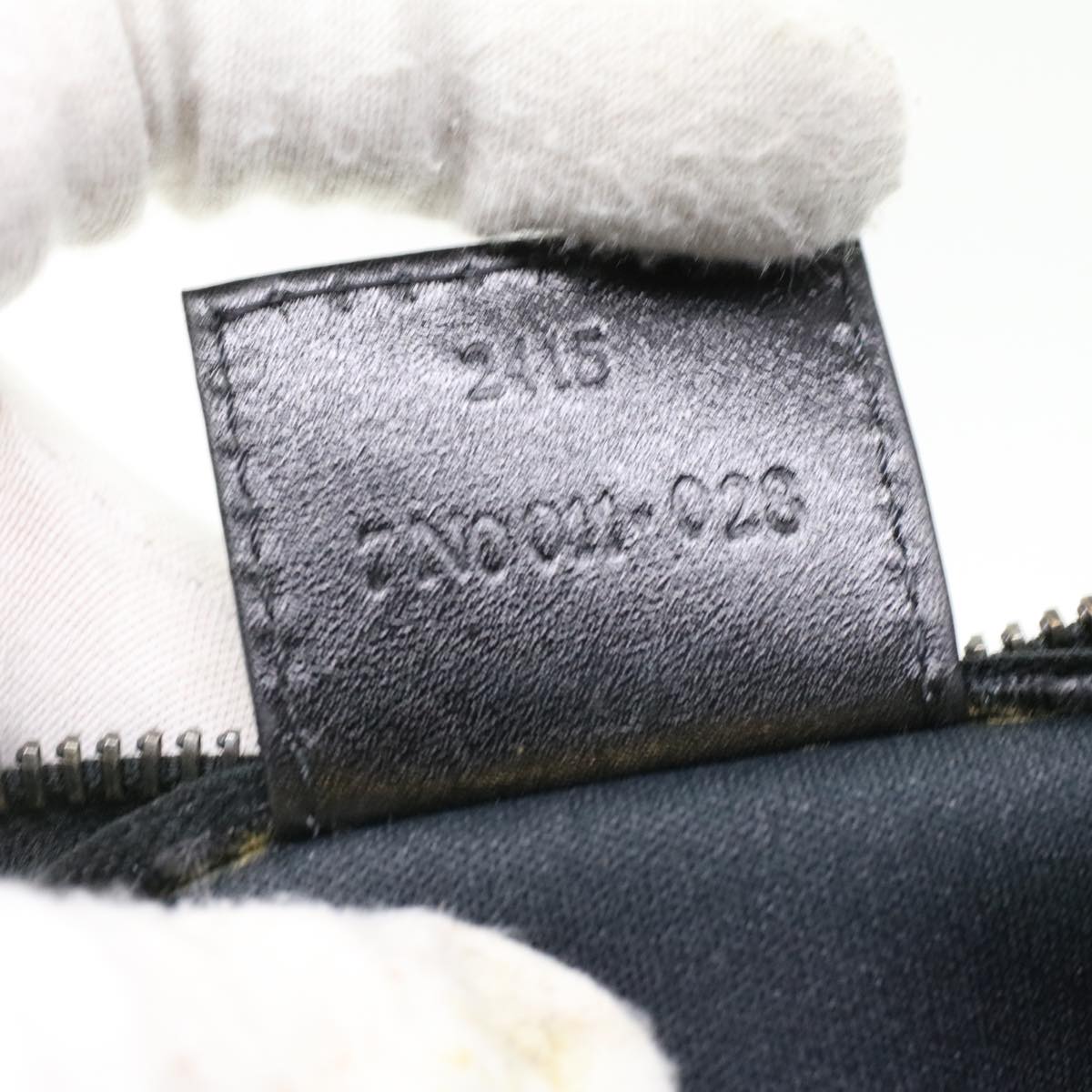 FENDI Zucchino Canvas Hand Bag Black bs4045