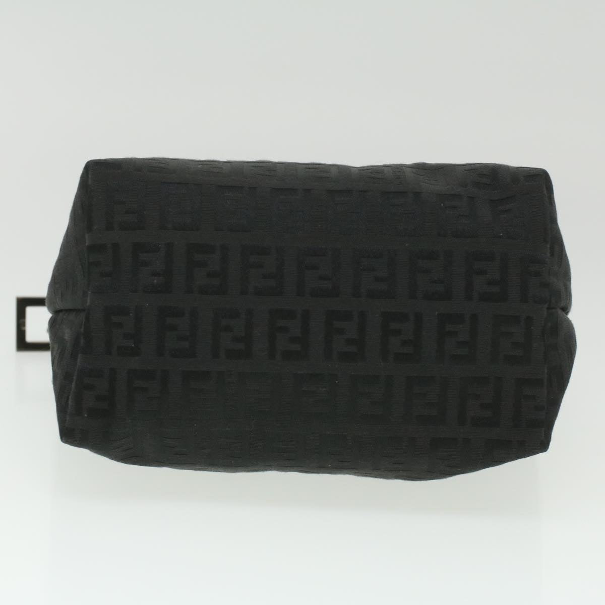 FENDI Zucchino Canvas Hand Bag Black bs4045
