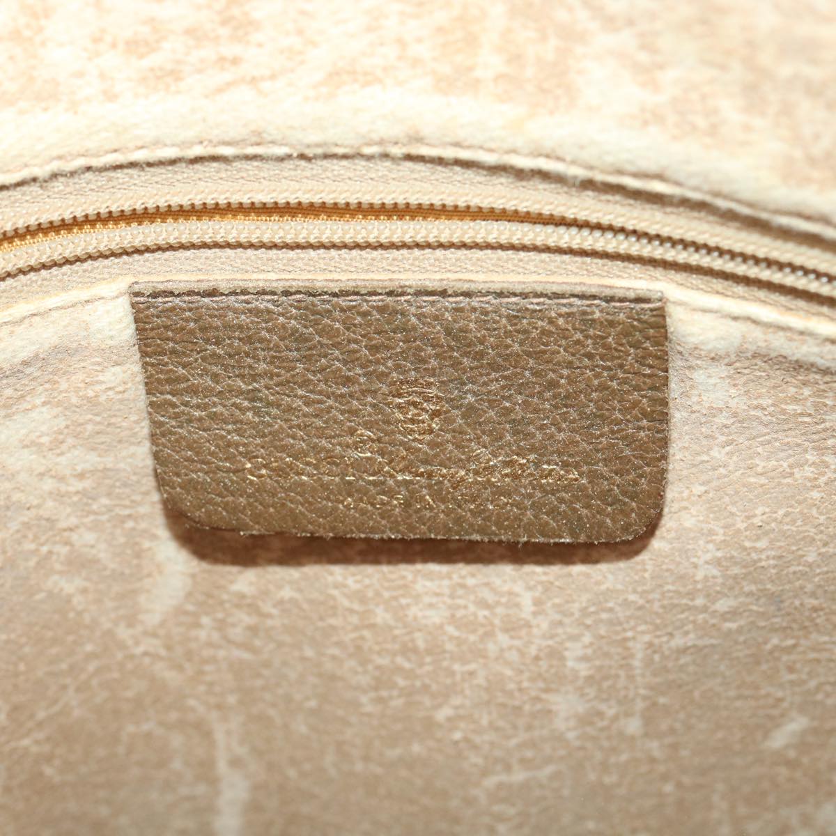 GUCCI GG Canvas Web Sherry Line Tote Bag PVC Leather Beige 89.02.092 bs4214
