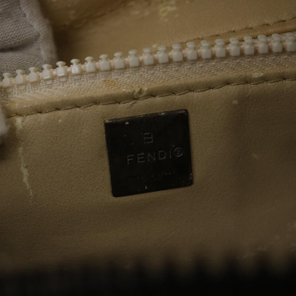 FENDI Zucca Canvas Hand Bag Black Brown 2119 26348 098 bs4277